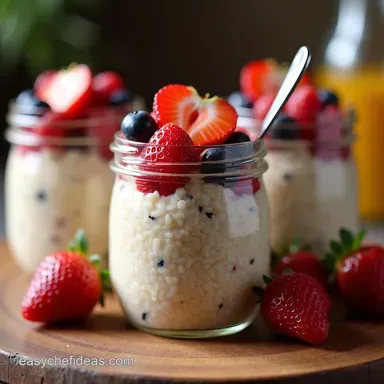 Berry Bliss Breakfast Jars Easy Overnight Oats Recipe Recipe Card