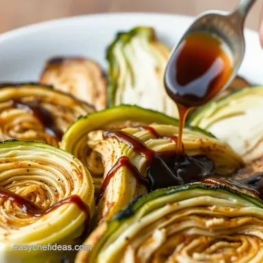 Roasted Cabbage Wedges: Balsamic Glaze Perfection!