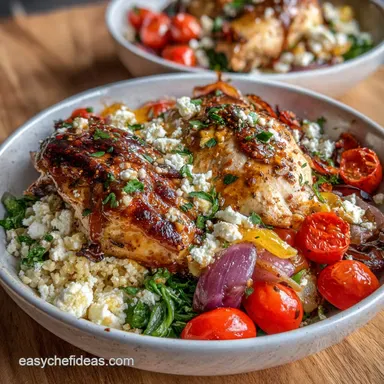 Lunch Meal Prep Idea with Roasted Chicken for 4