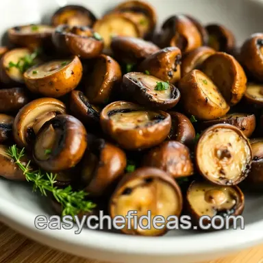 Easy & Savory Roasted Garlic Herb Mushrooms: How to Make Mushrooms in the Oven Recipe Card