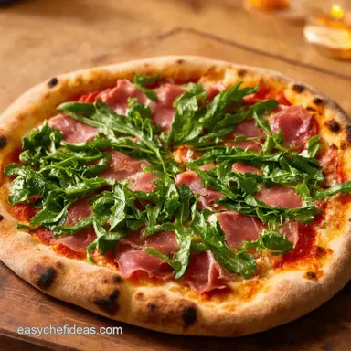 Rocket Man Arugula Pizza Prosciutto Perfection Recipe Card