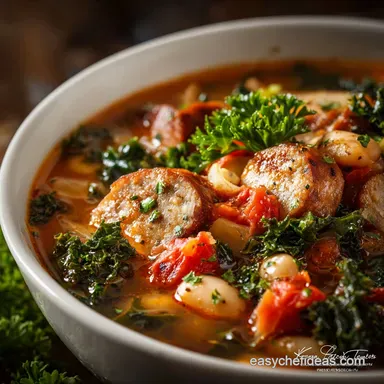 Turkey Sausage Kale and White Bean Soup: Healthy, Hearty, and Easy