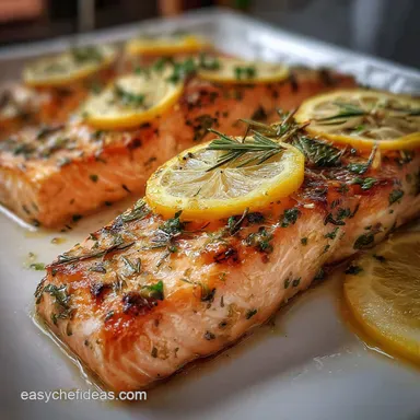 Salmon Cooked in the Oven with Lemon and Herbs in 25 Minutes - Oven Baked Recipe