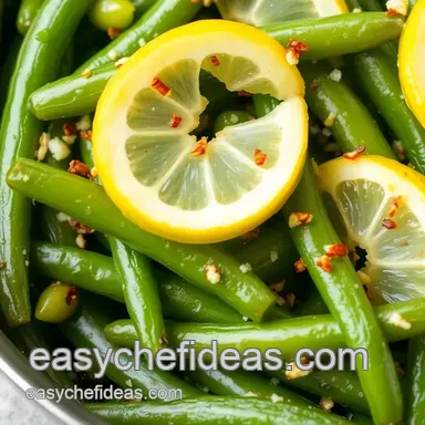 How to Make Saut&eacute;ed Green Beans with Zesty Lemon Twist: An Easy Delight! Recipe Card