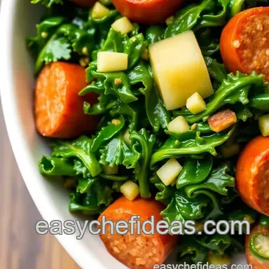 How to Make Saut&eacute;ed Kale Delight with Savory Sausage: Ultimate Comfort Food Recipe Card