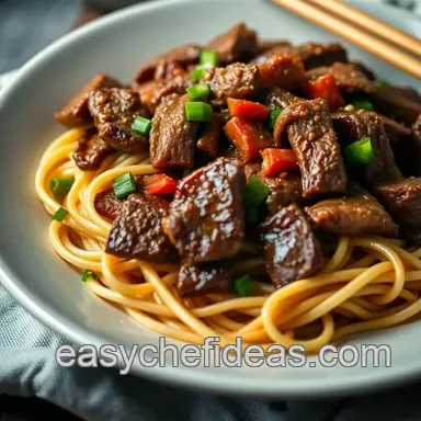 Easy & Savory Beef and Noodle Recipe for Quick Weeknight Dinners Recipe Card