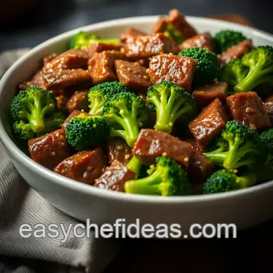 Easy & Savory Broccoli and Beef Recipe Chinese: My Family's Favorite Recipe Card