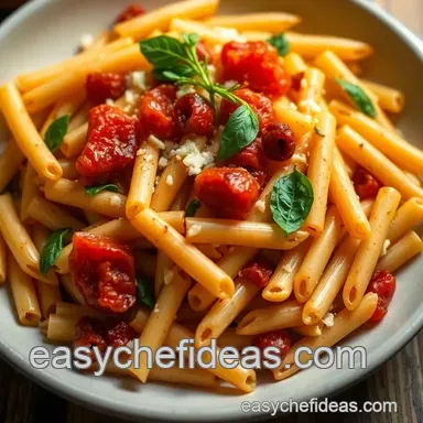 Easy Mediterranean Pasta: The Best Replacement for Sun-Dried Tomatoes! Recipe Card