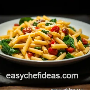 Delicious Savory Spinach Pasta Bake: Best Alternative for Asiago Cheese! Recipe Card