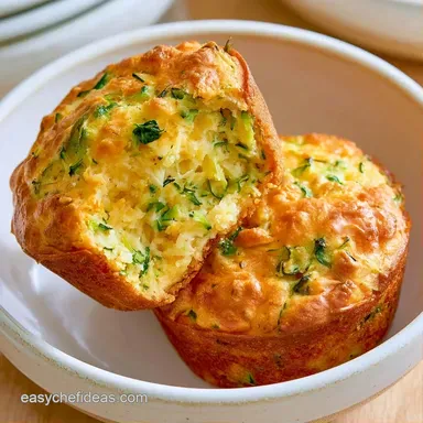 Savory Zucchini Muffins in 35 Minutes Recipe Card