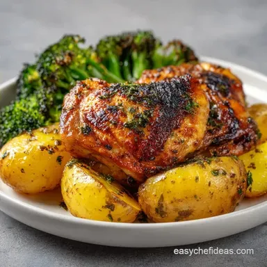 Sheet Pan Chicken Thighs with Potatoes