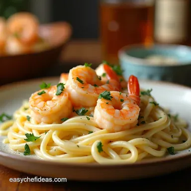 Creamy Shrimp Alfredo My Secret for the BEST Sauce Recipe Card