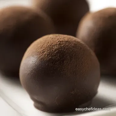 Silky Smooth Chocolate Truffles A Little Bit of Heaven Recipe Card