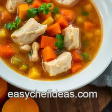 How to Make Simmered Chicken Soup - Spicy Comfort Meal Worth Sharing Recipe Card