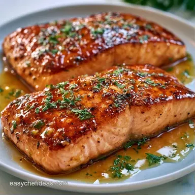 Simple Honey Glazed Salmon in 24 Minutes Recipe Card