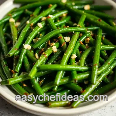 Garlic Green Beans Recipe: Sizzling & Ready in 15! Recipe Card