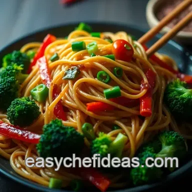 Easy & Flavorful Lo Mein Noodles Recipes: My Sizzling Vegetable Twist Recipe Card