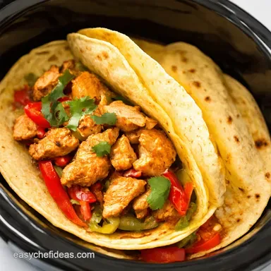 Crockpot Chicken Fajitas Easiest Fiesta Ever Recipe Card