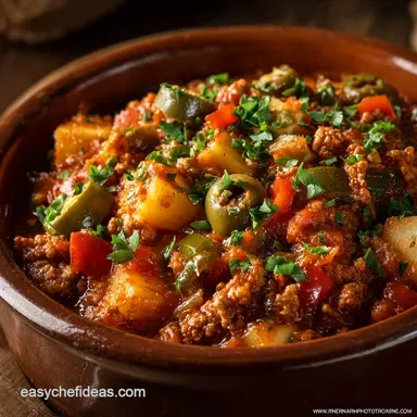 Crock Pot Picadillo: The Ultimate Savory Cuban Comfort Food Dish Recipe Card