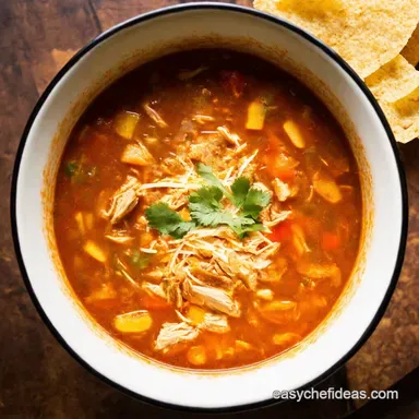 Crockpot Chicken Tortilla Soup Recipe Easiest Weeknight Fiesta Recipe Card