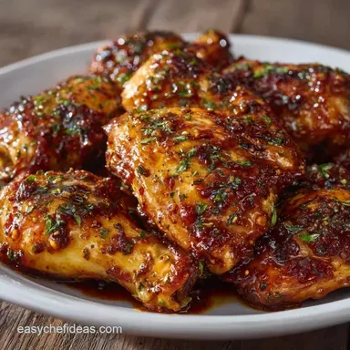 Slow Cooker Honey Garlic Chicken: Tender Recipe Card