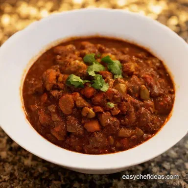 My Smoky Crockpot Chili Recipe Secret Cocoa Twist Recipe Card