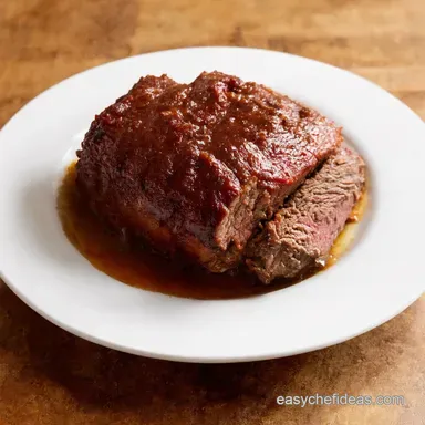 Texas BBQ at Home Easy Crock Pot Brisket Recipe Recipe Card