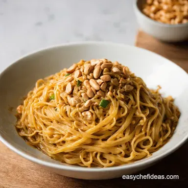 SlurpWorthy Peanut Noodles Ready in 20 Minutes Recipe Card