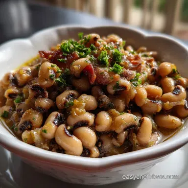 Black Eyed Peas: Smoky Southern Pot Liquor Recipe Card