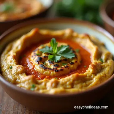 Smoky Silky Baba Ganoush Easy Eggplant Dip Recipe Recipe Card