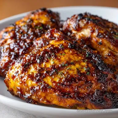 Smoky Chicken Thighs: Crispy and Bold Recipe Card
