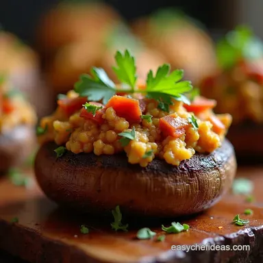 Smoky Sizzling Cowboy Mushrooms with Bacon Cheddar Recipe Card