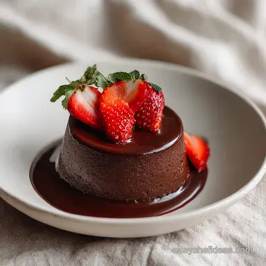 Super Smooth Chocolate Strawberry Recipe with Dark Chocolate Recipe Card