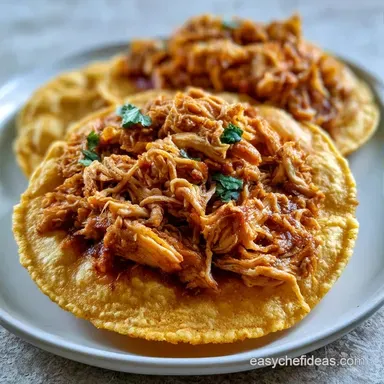 Chicken Tostadas with Sour Cream Recipe Card