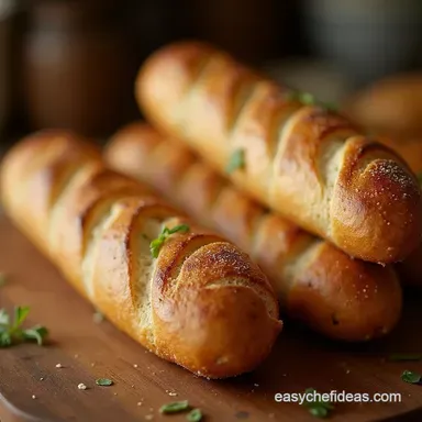 Crispy Sourdough Demi Baguettes Artisan Bread at Home Recipe Card