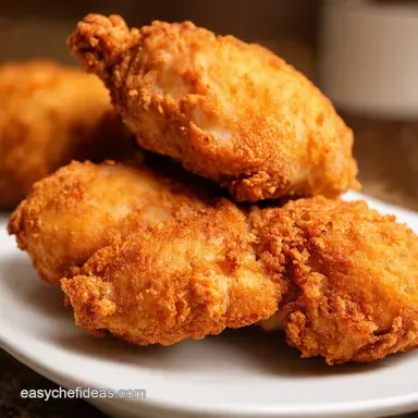 Southern Fried Chicken Recipe Crispy Juicy Easy Recipe Card