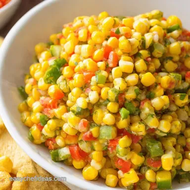 Quick Corn Salsa Recipe Southwest Sunshine in Minutes Recipe Card