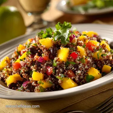 Southwestern Black Bean Quinoa and Mango Medley: Summer Salad Stunner