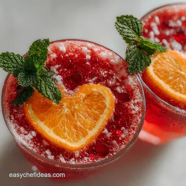 Sparkling Valentine Punch for Couples - Non Alcoholic