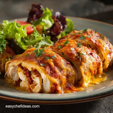 Enchilada Chicken RollUp: Easy Baked Recipe for Weeknight Comfort