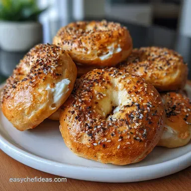 Yogurt Bagels: Easy 2-Ingredient Greek Yogurt Bagel Recipe Recipe Card