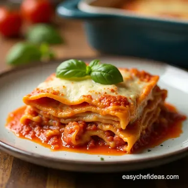 Weeknight Wonder Easy Lasagna with Ricotta Cheese Recipe Card