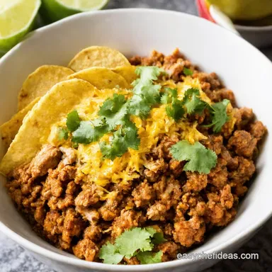 Speedy Ground Turkey Taco Bowl My Weeknight Winner Recipe Card
