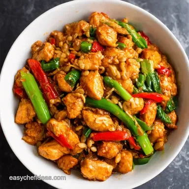 Speedy Spicy My Easy High Protein Peanut Chicken StirFry