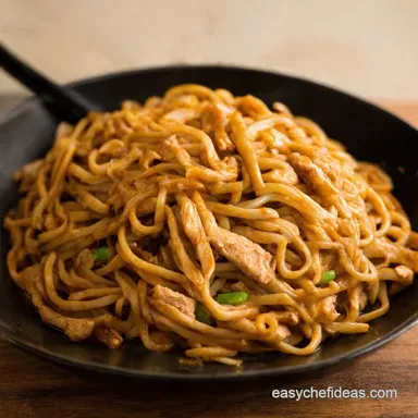 Speedy Weeknight Chicken Lo Mein Better Than Takeout Recipe Card