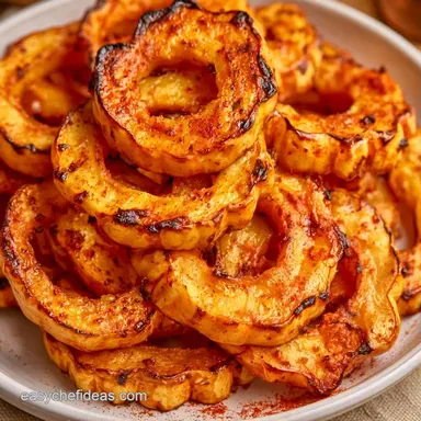 Spicy Roasted Delicata Squash in 40 Min Recipe Card