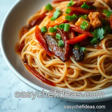 Easy Pad Kee Mow: My Favorite Spicy Thai Drunken Noodles Recipe Recipe Card