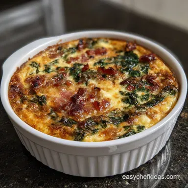 Spinach Bacon Casserole: Gruy&egrave;re Breakfast Perfection