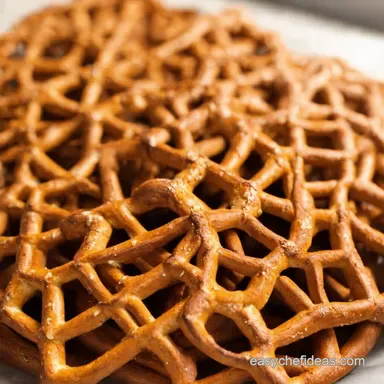 Spooky Spiderweb Pretzels Halloween Party Snacks Recipe Card