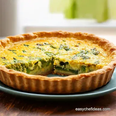 Easy Asparagus Quiche Recipe Spring on a Plate Recipe Card